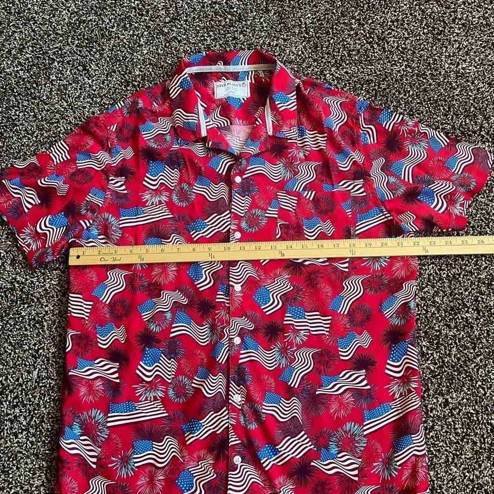 NWOT Free Planet button down shirt - Picture 6 of 7